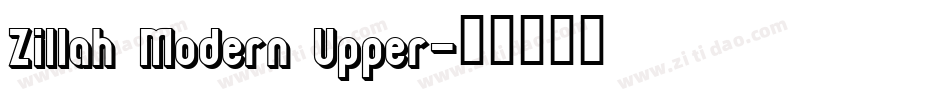 Zillah Modern Upper字体转换